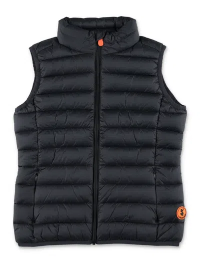 Save The Duck Boys Puffer Vest In Black