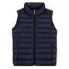 Save The Duck Boys Quilted Sleeveless Padded Vest In Blue