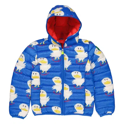 Save The Duck Kids' Boys The Animals Observatory Padded Jacket In Blue
