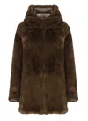Save The Duck Coat  Woman Color Grey In Brown