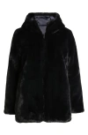 Save The Duck Bridget Reversible Faux Fur Jacket In Black