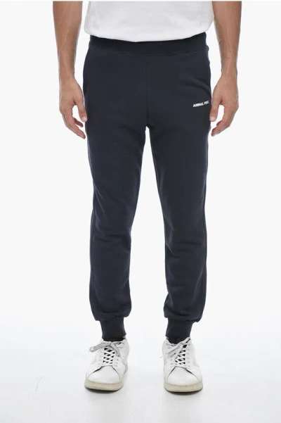 Save The Duck Brushed Cotton Robby Joggers With Contrasting Print