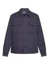 Save The Duck Button-up Overshirt In Blue
