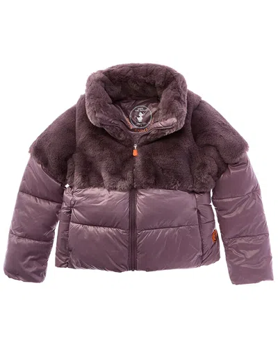 Save The Duck Kids' Callie Puffer Coat In Pink