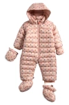 Save The Duck Babies'  Cas Quilted Bunting In Pink