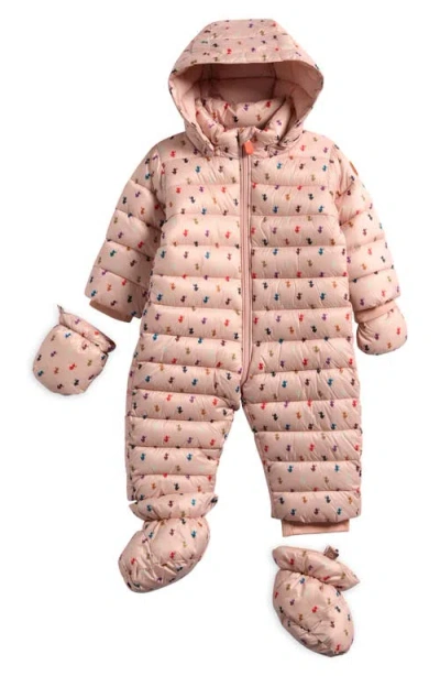 Save The Duck Babies'  Cas Quilted Bunting In Pink