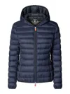 Save The Duck Daisy Puffer Jacket In Dark Blue