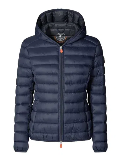 Save The Duck Daisy Puffer Jacket In Blue
