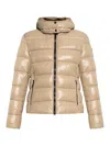 Save The Duck Cosmary Puffer Jacket With Removable Hood In Beis