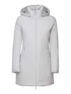Save The Duck Hooded Padded Coat In Grey