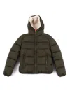 Save The Duck Chaz Hooded Jacket With Teddy Lining In Green