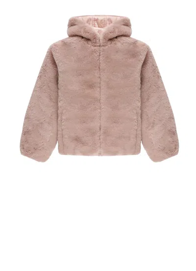 Save The Duck Kids' Chloe Reversible Padded Jacket In Pink