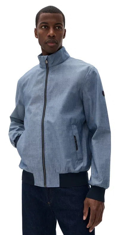 Save The Duck Clement Jacket Indigo Chambray In Blue