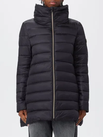 Save The Duck Coat  Woman Color Black In Blue