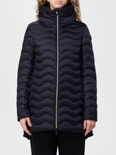 Save The Duck Coat  Woman Color Black In Blue