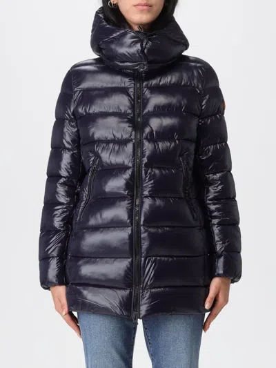 Save The Duck Coat  Woman Color Blue