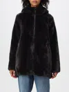 Save The Duck Florar Reversible Faux-fur Coat In Braun