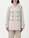 Save The Duck Trench Coat  Woman Color Yellow Cream In Grey