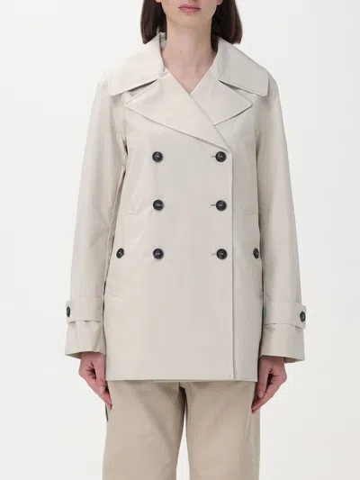 Save The Duck Trench Coat  Woman Color Yellow Cream In Grey
