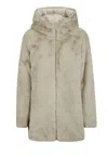 Save The Duck Coat With Hood Woman  D40070w-fury21-1 Bridget In Multi