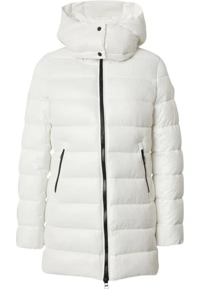 Save The Duck Coat With Hood Woman  D41917w-love21-79 Marjorie In White