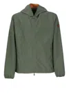 Save The Duck Logo-patch Jacket In Green