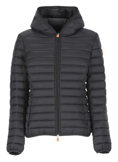 Save The Duck Daisy Padded Short Jacket In Black