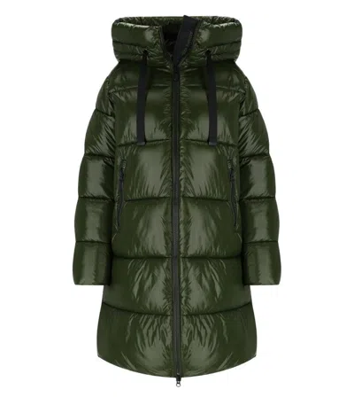 Save The Duck Isabel Hooded Puffer Jacket In Green