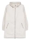 Save The Duck Lightweight Relaxed Fit Jacket With Hood In Beige