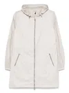 Save The Duck Lightweight Relaxed Fit Jacket With Hood In Beige
