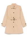 Save The Duck Trench Coat In Beige In Brown