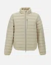 Save The Duck Cael Quilted Hooded Jacket In Beige