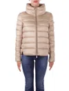 Save The Duck Elsie Jacket In Beige Chiari E Naturali