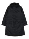 Save The Duck Joel Drawstring-waist Hooded Jacket In Black