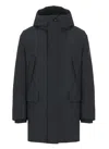 Save The Duck Mod. Wilson Hooded Padded Coat In Black