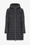 Save The Duck Joanne Water Repellent Puffer Coat With Removable Hood In Black