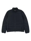 Save The Duck Erion Quilted Zip-front Jacket In Blue