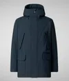 Save The Duck Coat  Men Color Black In Blue