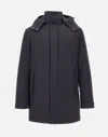 Save The Duck Dark Blue Regular Fit Trench Coat In Blue