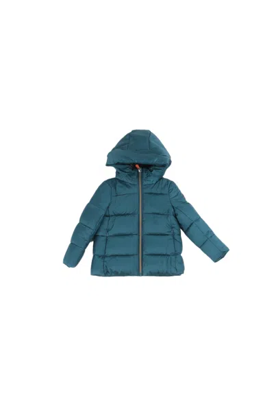 Save The Duck Kids'  Coats Blue In Green