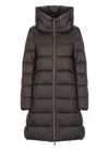 Save The Duck Lydia Puffer Coat In Brown