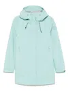 Save The Duck Lightweight Water-repellent Parka With Modern Silhouette In Green