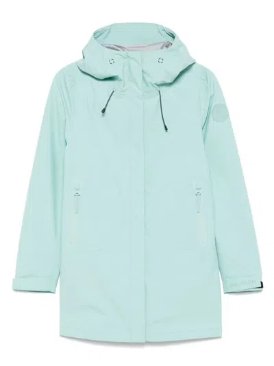 SAVE THE DUCK SAVE THE DUCK PARKA IN ACQUA GREENWITH HOOD