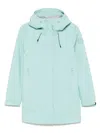 Save The Duck Lightweight Water-repellent Parka With Modern Silhouette In Green