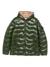 Save The Duck Hooded Padded Jacket In Green