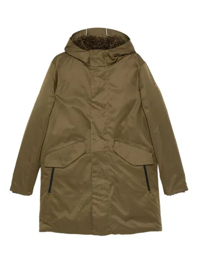SAVE THE DUCK SAVE THE DUCK GREEN PARKA WITH HOOD