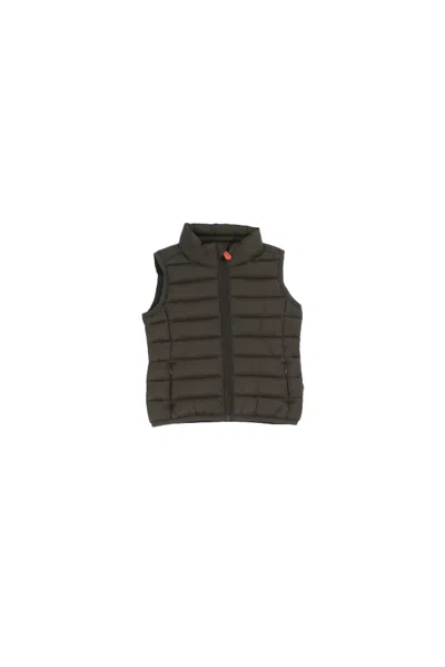 Save The Duck Kids'  Coats Green In Brown