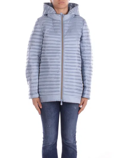 Save The Duck Coats Light Blue In Celeste Azzurro