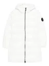 Save The Duck Hooded Quilted Coat In White