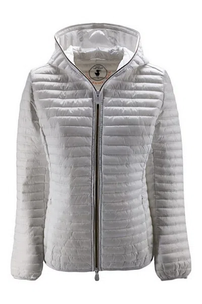 Save The Duck Coats White In Bianco Chiari E Naturali